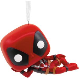 imageHallmark Marvel SpiderMan Funko POP Resin Christmas OrnamentDeadpool Laying Down
