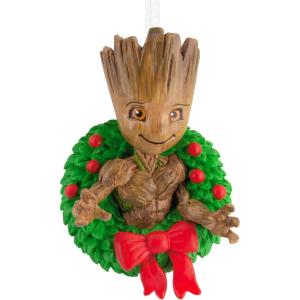 imageHallmark Marvel Studios Guardians of The Galaxy Vol 3 Rocket Christmas OrnamentGroot in Wreath