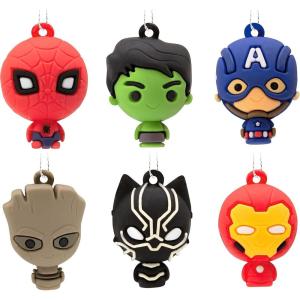 imageHallmark Marvel Super Heroes Mini Christmas Ornaments Shatterproof Set of 6Mini Ornaments
