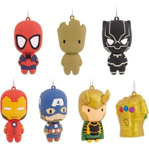 imageHallmark Marvel Super Heroes Mystery Christmas Ornaments Set of 2Marvel 2 Mystery