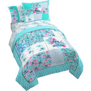 imageJay Franco Comforter Set Includes Sheets and Pillow Covers  Soft and Cozy Bed Set for Stylish Room Decor Blue  The Fantastic Four 5 Piece Twin Size BeddingMulti  Lilo and Stitch 02