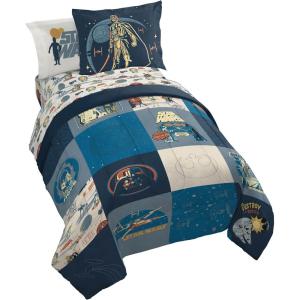 imageJay Franco Comforter Set Includes Sheets and Pillow Covers  Soft and Cozy Bed Set for Stylish Room Decor Blue  The Fantastic Four 5 Piece Twin Size BeddingBlue  Star Wars 01