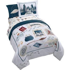 imageJay Franco Comforter Set Includes Sheets and Pillow Covers  Soft and Cozy Bed Set for Stylish Room Decor Blue  The Fantastic Four 5 Piece Twin Size BeddingDark Grey  Harry Potter