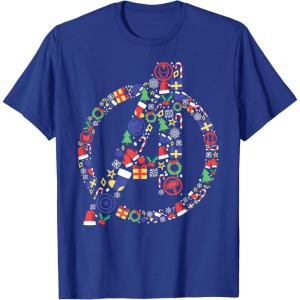 imageMarvel Avengers A Logo Symbol Holiday Christmas Icons TShirtRoyal Blue