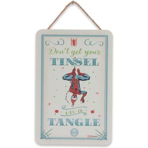 imageMarvel Deadpool Single and Ready to Jingle Hanging Wood Wall Decor  Funny Deadpool Sign for Holiday or Christmas DecorCream