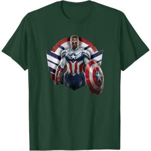 imageMarvel The Falcon the Winter Soldier Captain America Strong TShirtDark Green
