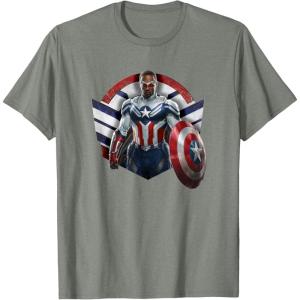 imageMarvel The Falcon the Winter Soldier Captain America Strong TShirtOlive Heather