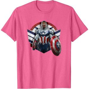 imageMarvel The Falcon the Winter Soldier Captain America Strong TShirtPink Heather