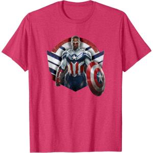 imageMarvel The Falcon the Winter Soldier Captain America Strong TShirtRed Heather