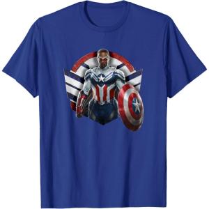 imageMarvel The Falcon the Winter Soldier Captain America Strong TShirtRoyal Blue