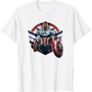 imageMarvel The Falcon the Winter Soldier Captain America Strong TShirtWhite