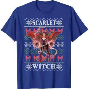 imageMarvel XMen Scarlet Witch Ugly Christmas Sweater TShirtRoyal Blue