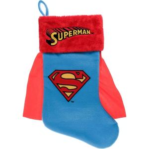 imageRuz Marvel SpiderMan 20quot Applique Christmas Stocking Gift Holder for Stocking Stuffers Indoor Home Decor and Holiday Decoration RedSuperman Logo