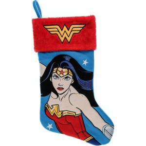 imageRuz Marvel SpiderMan 20quot Applique Christmas Stocking Gift Holder for Stocking Stuffers Indoor Home Decor and Holiday Decoration RedWonder Woman