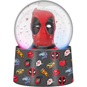 imageSilver Buffalo Marvel Deadpool Mini Light Up Snow GlobeIconic Icons38 Inches Tall 45mm SmallDeadpool