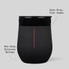imageCorkcicle Stemless Insulated Wine Glass Tumbler  Keeps Beverages Cold 6 Hours ampamp Hot 3 Hours  Stainless Steel  EasyGrip  Summer Drinkware Gift  Keeps Drinks Ice Cold  12 oz  SpiderManDarth Vader