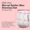 imageCorkcicle Stemless Insulated Wine Glass Tumbler  Keeps Beverages Cold 6 Hours ampamp Hot 3 Hours  Stainless Steel  EasyGrip  Summer Drinkware Gift  Keeps Drinks Ice Cold  12 oz  SpiderManSpiderMan