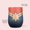 imageCorkcicle Stemless Insulated Wine Glass Tumbler  Keeps Beverages Cold 6 Hours ampamp Hot 3 Hours  Stainless Steel  EasyGrip  Summer Drinkware Gift  Keeps Drinks Ice Cold  12 oz  SpiderManCaptain Marvel