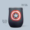 imageCorkcicle Stemless Insulated Wine Glass Tumbler  Keeps Beverages Cold 6 Hours ampamp Hot 3 Hours  Stainless Steel  EasyGrip  Summer Drinkware Gift  Keeps Drinks Ice Cold  12 oz  SpiderManCaptain America