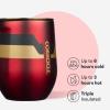 imageCorkcicle Stemless Insulated Wine Glass Tumbler  Keeps Beverages Cold 6 Hours ampamp Hot 3 Hours  Stainless Steel  EasyGrip  Summer Drinkware Gift  Keeps Drinks Ice Cold  12 oz  SpiderManIronman