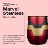 imageCorkcicle Stemless Insulated Wine Glass Tumbler  Keeps Beverages Cold 6 Hours ampamp Hot 3 Hours  Stainless Steel  EasyGrip  Summer Drinkware Gift  Keeps Drinks Ice Cold  12 oz  SpiderManIronman