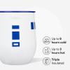 imageCorkcicle Stemless Insulated Wine Glass Tumbler  Keeps Beverages Cold 6 Hours ampamp Hot 3 Hours  Stainless Steel  EasyGrip  Summer Drinkware Gift  Keeps Drinks Ice Cold  12 oz  SpiderManR2D2