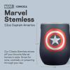 imageCorkcicle Stemless Insulated Wine Glass Tumbler  Keeps Beverages Cold 6 Hours ampamp Hot 3 Hours  Stainless Steel  EasyGrip  Summer Drinkware Gift  Keeps Drinks Ice Cold  12 oz  SpiderManCaptain America