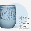 imageCorkcicle Stemless Insulated Wine Glass Tumbler  Keeps Beverages Cold 6 Hours ampamp Hot 3 Hours  Stainless Steel  EasyGrip  Summer Drinkware Gift  Keeps Drinks Ice Cold  12 oz  SpiderManPrincess Cinderella