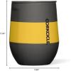 imageCorkcicle Stemless Insulated Wine Glass Tumbler  Keeps Beverages Cold 6 Hours ampamp Hot 3 Hours  Stainless Steel  EasyGrip  Summer Drinkware Gift  Keeps Drinks Ice Cold  12 oz  SpiderManHarry Potter Hufflepuff