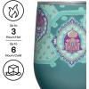 imageCorkcicle Stemless Insulated Wine Glass Tumbler  Keeps Beverages Cold 6 Hours ampamp Hot 3 Hours  Stainless Steel  EasyGrip  Summer Drinkware Gift  Keeps Drinks Ice Cold  12 oz  SpiderManDisney Princess Jasmine