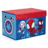 imageDelta Children  Marvel Spidey and His Amazing Friends 4Piece Toddler RoominaBox Set  Includes Sleep and Play Toddler Bed Table 1 Chair and Fabric Toy Box BlueRedMarvel Spidey and His Amazing Friends