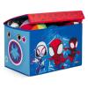 imageDelta Children  Marvel Spidey and His Amazing Friends 4Piece Toddler RoominaBox Set  Includes Sleep and Play Toddler Bed Table 1 Chair and Fabric Toy Box BlueRedMarvel Spidey and His Amazing Friends