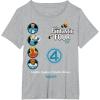 imageFantastic Four First Steps  Faux Multi TShirtHeather Grey