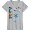 imageFantastic Four First Steps  Faux Multi TShirtHeather Grey