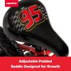 imageHuffy Disney and Marvel 1216 Inch Boys Bike for Kids Multiple Color Options and Designs Available Ideal for Ages 3 Years Old Removable Training Wheels Adjustable Seat Simple Coaster Brake12 Lightning Mcqueen  Red
