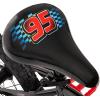 imageHuffy Disney and Marvel 1216 Inch Boys Bike for Kids Multiple Color Options and Designs Available Ideal for Ages 3 Years Old Removable Training Wheels Adjustable Seat Simple Coaster Brake16 Lightning Mcqueen  Black