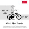 imageHuffy Disney and Marvel 1216 Inch Boys Bike for Kids Multiple Color Options and Designs Available Ideal for Ages 3 Years Old Removable Training Wheels Adjustable Seat Simple Coaster Brake16 Lightning Mcqueen  Black