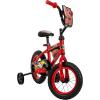 imageHuffy Disney and Marvel 1216 Inch Boys Bike for Kids Multiple Color Options and Designs Available Ideal for Ages 3 Years Old Removable Training Wheels Adjustable Seat Simple Coaster Brake12 Lightning Mcqueen  Red