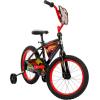 imageHuffy Disney and Marvel 1216 Inch Boys Bike for Kids Multiple Color Options and Designs Available Ideal for Ages 3 Years Old Removable Training Wheels Adjustable Seat Simple Coaster Brake16 Lightning Mcqueen  Black