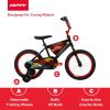 imageHuffy Disney and Marvel 1216 Inch Boys Bike for Kids Multiple Color Options and Designs Available Ideal for Ages 3 Years Old Removable Training Wheels Adjustable Seat Simple Coaster Brake16 Lightning Mcqueen  Black