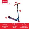 imageHuffy Disney and Marvel Light Up Kids Inline Scooters Multiple Color Options LED Lights Ages 5 Years Old Adjustable Handlebar Durable Steel Frame Foldable GirlsBoys 2WheelsBlue SpiderMan
