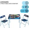 imageIdea Nuova Marvel Spiderman 3 Piece Childrens Activity Square Table and Chair Set Ages 3 NN201039Avengers  Blue