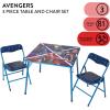 imageIdea Nuova Marvel Spiderman 3 Piece Childrens Activity Square Table and Chair Set Ages 3 NN201039Avengers