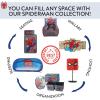 imageIdea Nuova Marvel Spiderman Rope Storage Basket  10 x 10 Figural Organizer Bin Soft ampamp Durable for Kids Room Toys Laundry or Nursery DcorSpiderman