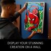 imageLEGO Art The Amazing SpiderMan 31209 Build ampamp Display Home Decor Wall Art Kit Nostalgic Super Hero Gift for Adults or Back to School Gift for Teen SpiderMan Fans
