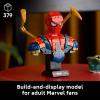 imageLEGO Marvel Iron SpiderMan Bust Collectible  Building Kit for Adults Ages 18  Includes Iron SpiderMan Minifigure  Collectible Model for Super Hero Fans  Gift for Men and Women  76326