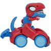 imageMARVEL Spidey and His Amazing Friends SpideyRex Racer  8Inch Vehicle with Sounds that Transforms from Vehicle Into Dinosaur