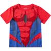 imageMarvel Avengers SpiderMan Boys TShirt and Short Set for Toddler and Little Kids  BlueRedRedBlue