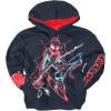 imageMarvel Boys Spiderman Classic Line Spider Paint Pullover HoodieBlackRed
