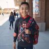 imageMarvel Boys Spiderman Classic Line Spider Paint Pullover HoodieBlackRed